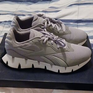 Reebok Gray Athletic Shoes with Chunky Outsole and Breathable Upper